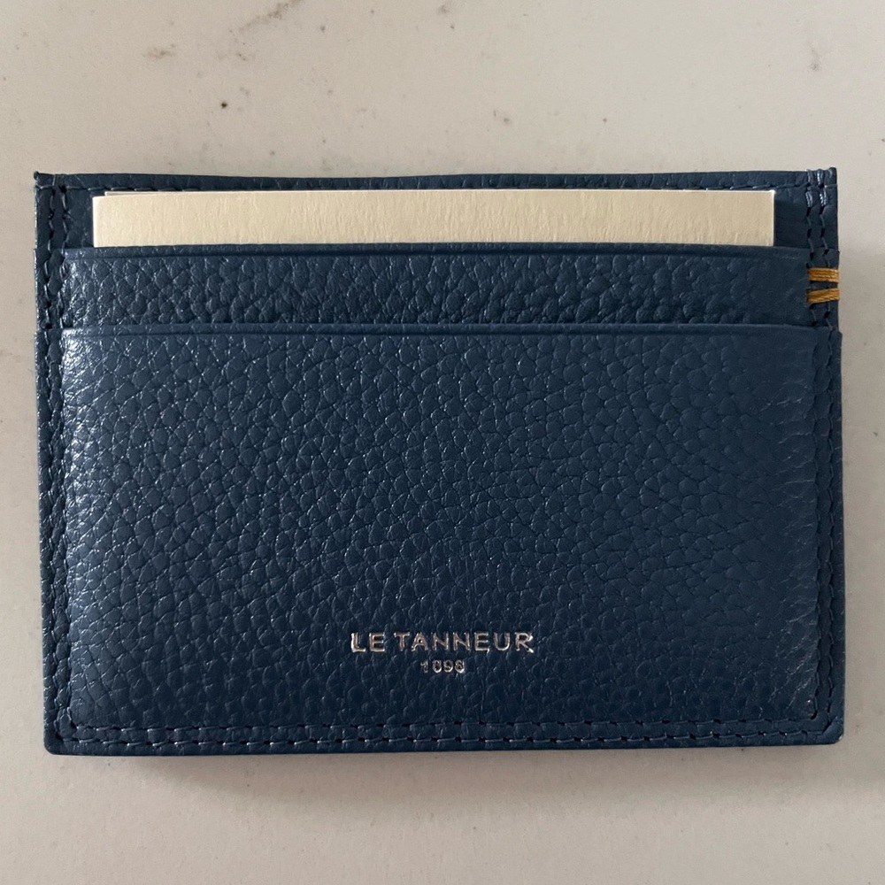 Le Tanneur Navy Card Holder